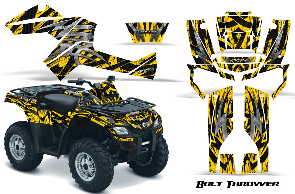 Can-Am Outlander 800 Graphics Kit Bolt Thrower Yellow BB